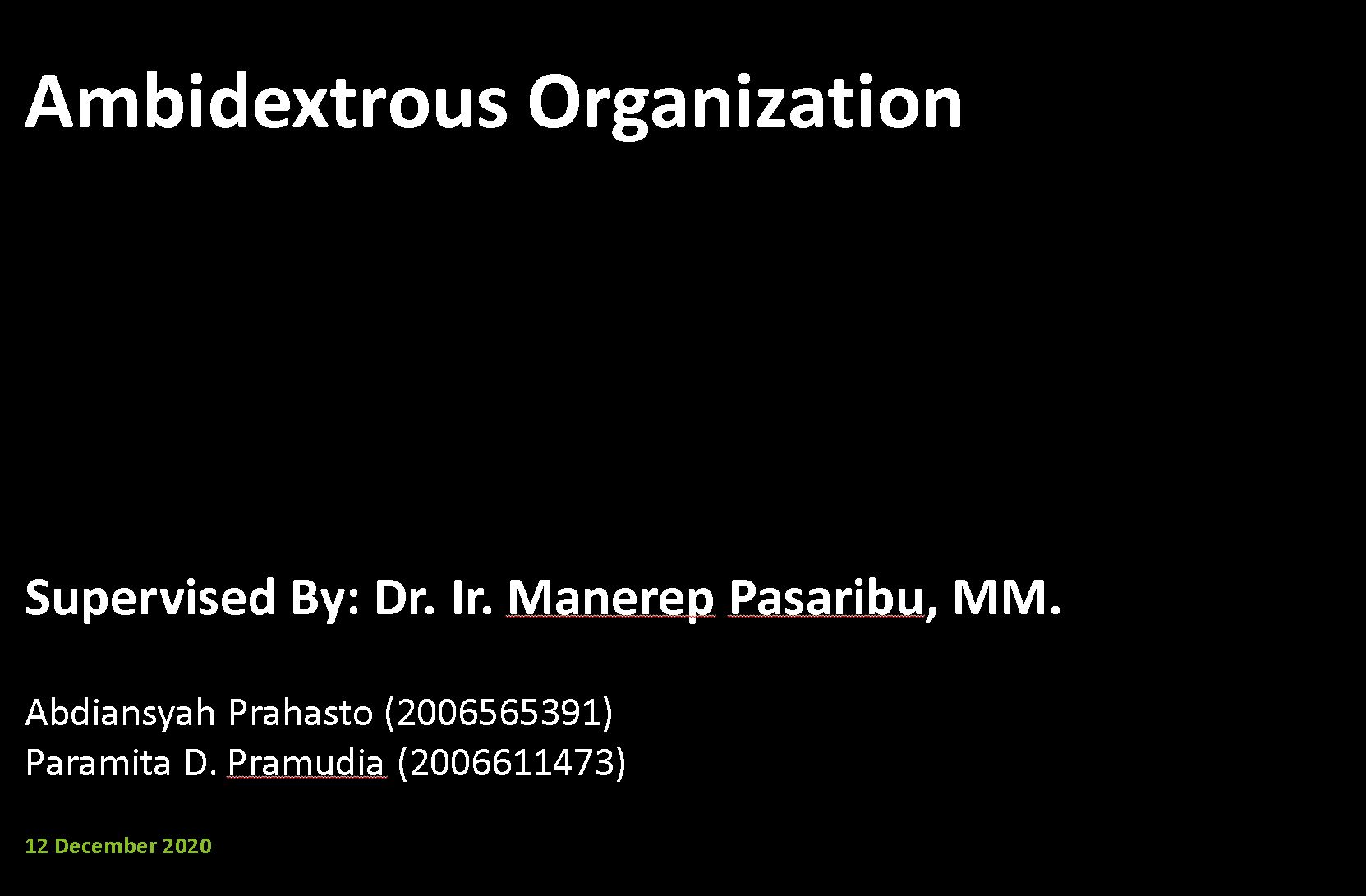 Ambidextrous-Organization