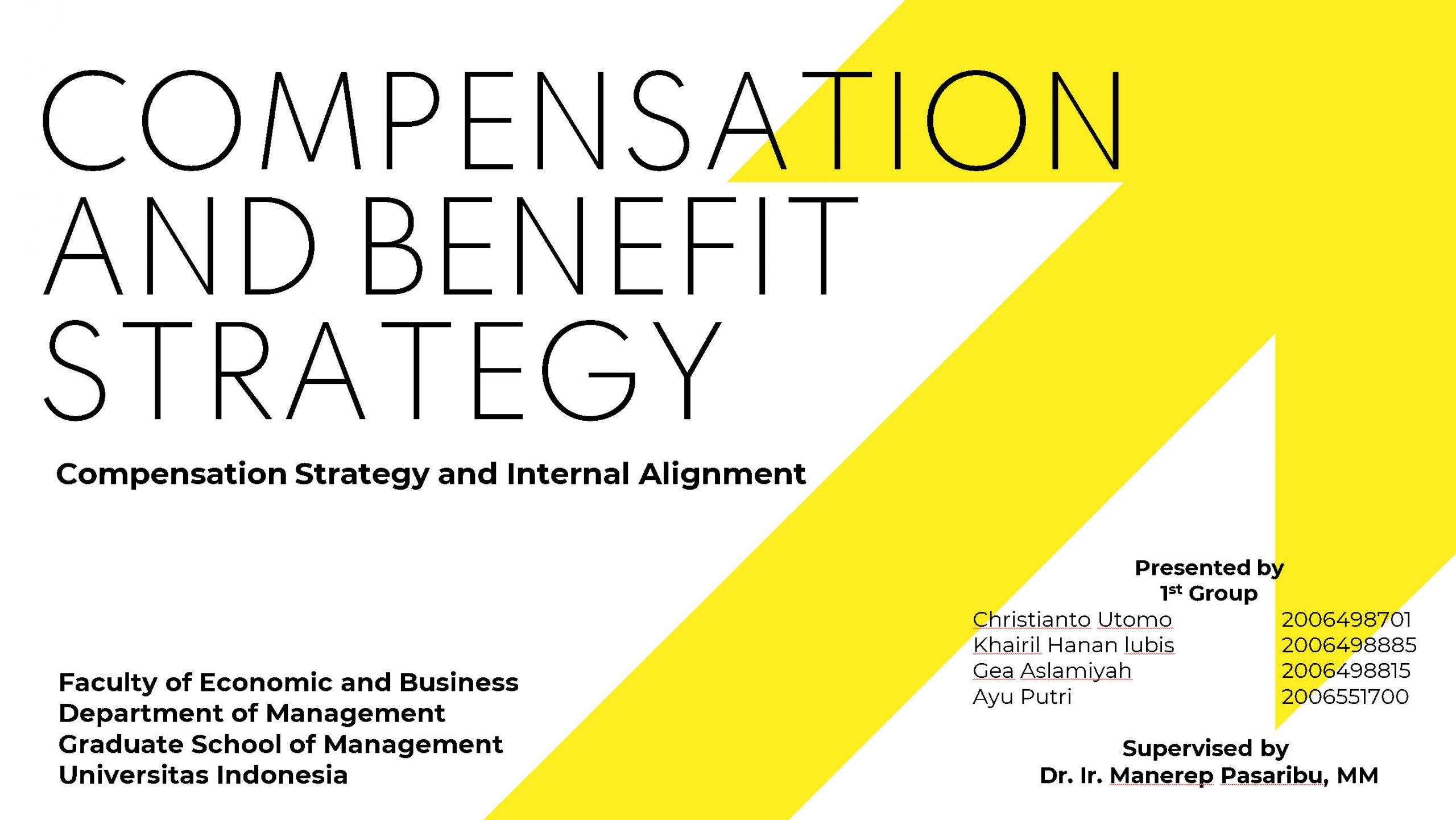compensation and benefit strategy